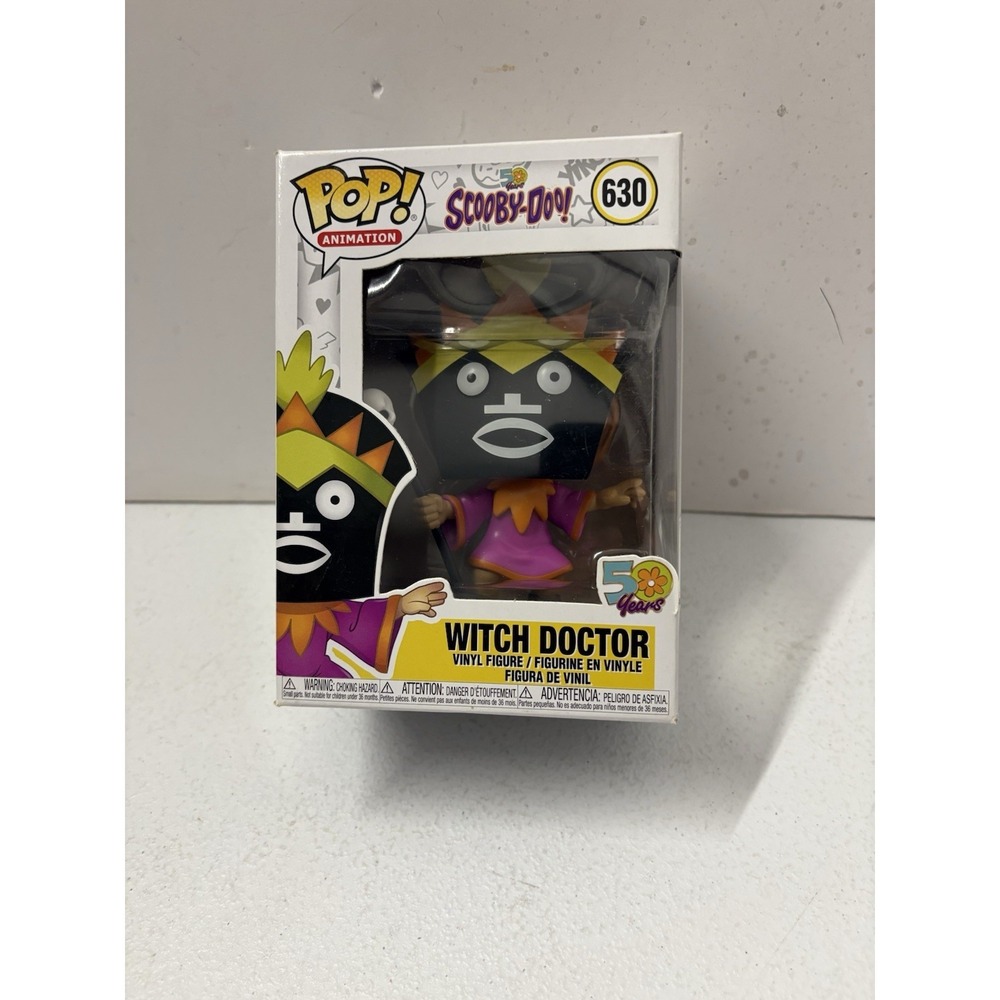 Funko Pop! Animation Scooby-Doo 50th Anniversary Witch Doctor #630 Vinyl Dmg